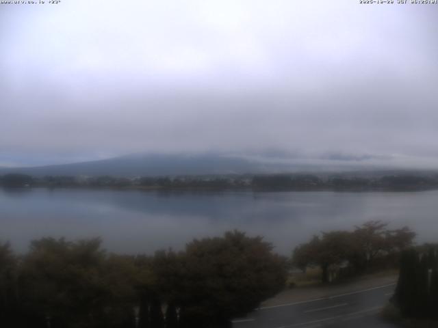 河口湖からの富士山