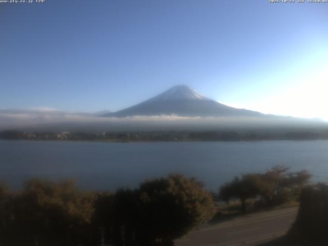 河口湖からの富士山