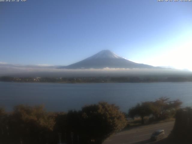 河口湖からの富士山