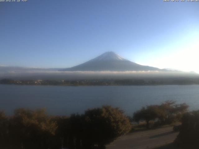 河口湖からの富士山