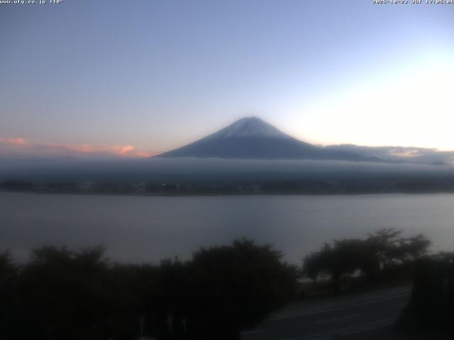 河口湖からの富士山