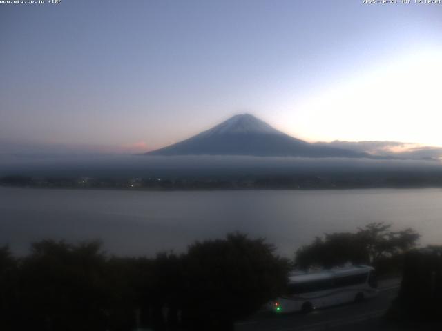河口湖からの富士山