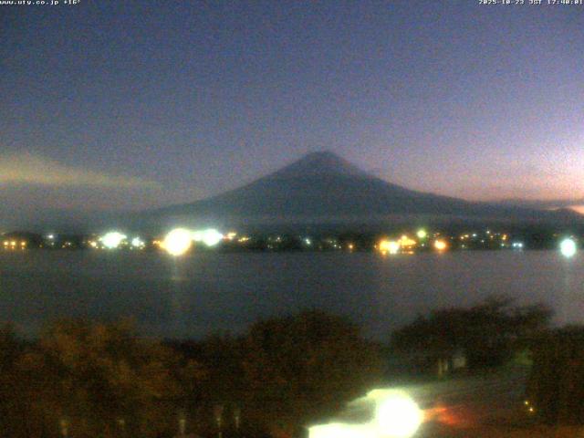 河口湖からの富士山