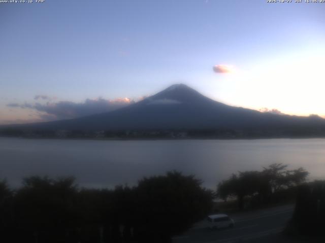 河口湖からの富士山