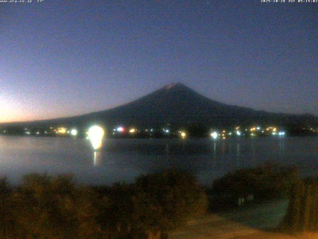 河口湖からの富士山