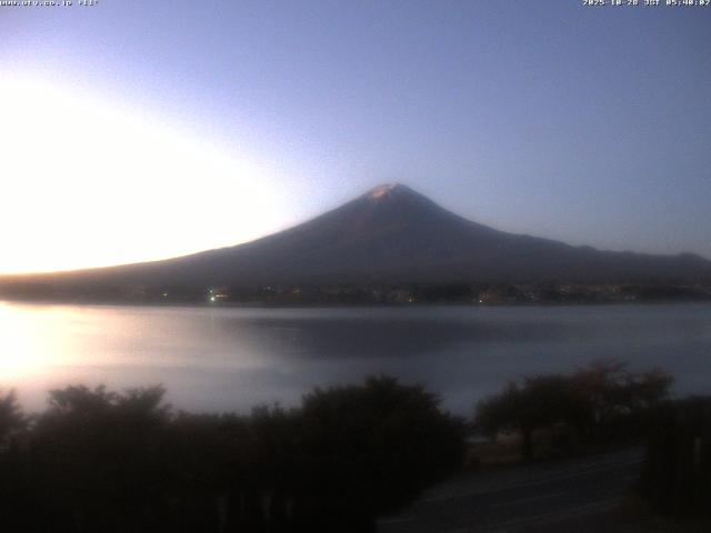 河口湖からの富士山