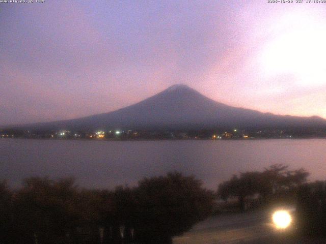 河口湖からの富士山