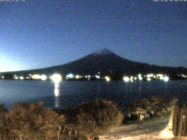 河口湖からの富士山