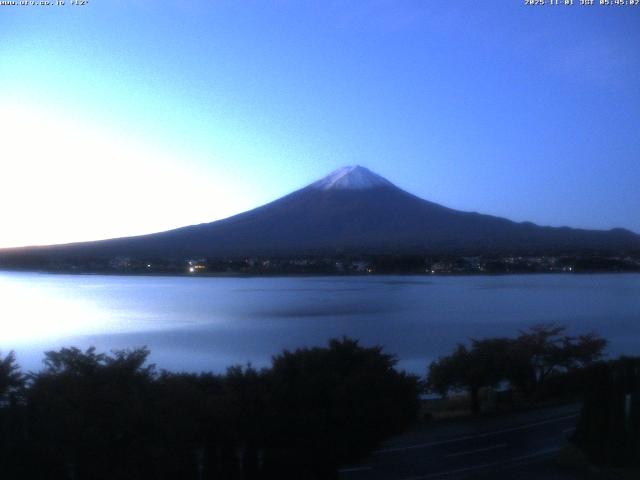 河口湖からの富士山