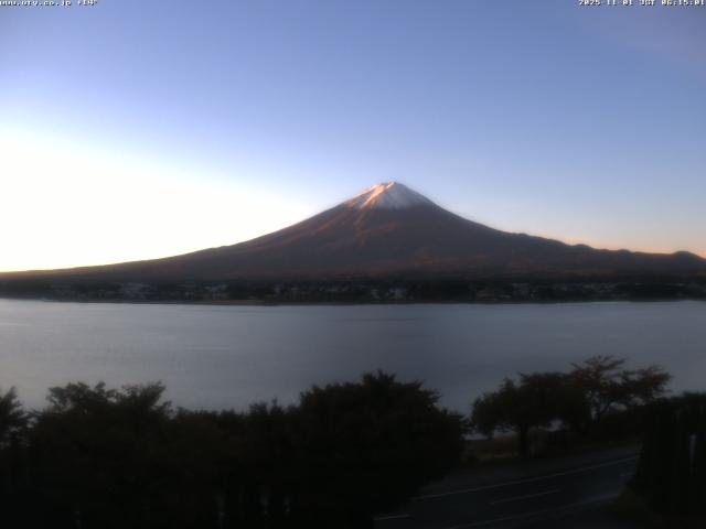 河口湖からの富士山
