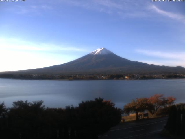 河口湖からの富士山