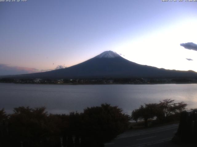 河口湖からの富士山