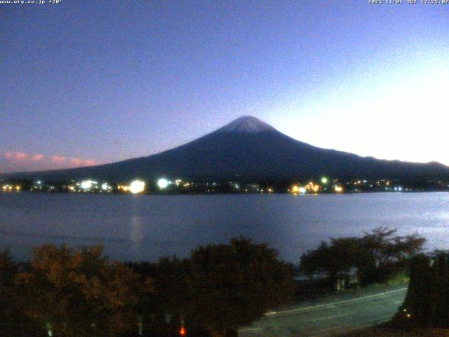 河口湖からの富士山