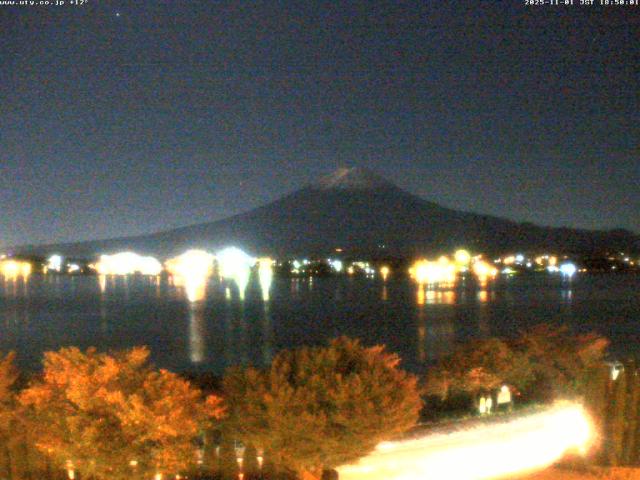 河口湖からの富士山