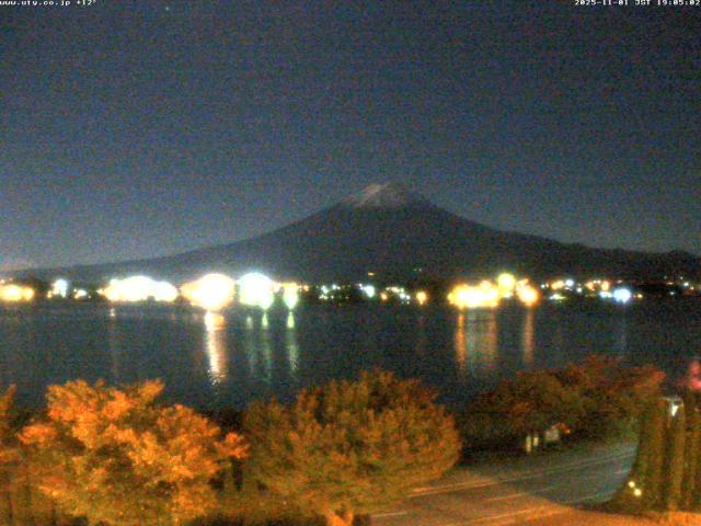 河口湖からの富士山