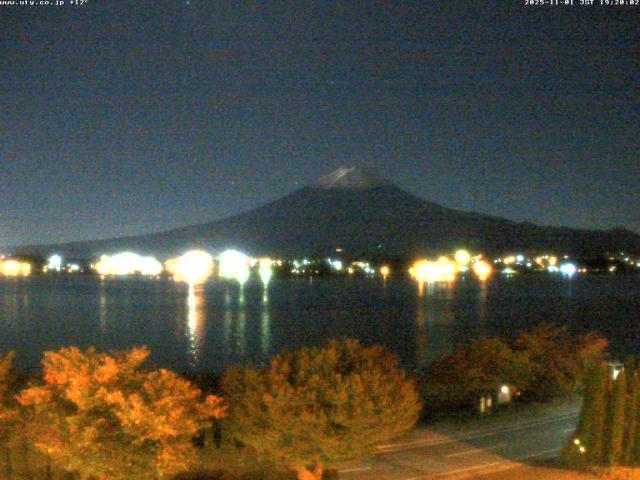 河口湖からの富士山