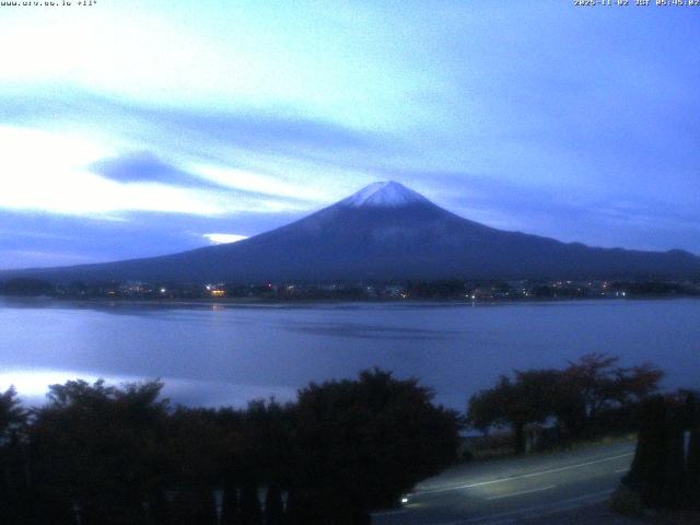 河口湖からの富士山