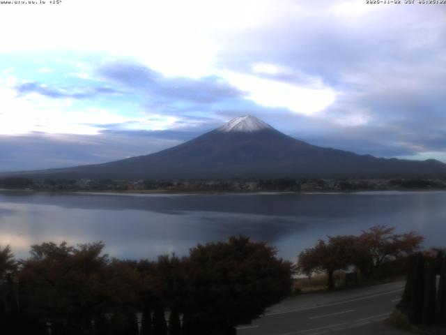 河口湖からの富士山