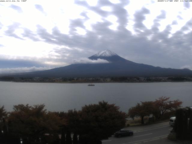 河口湖からの富士山