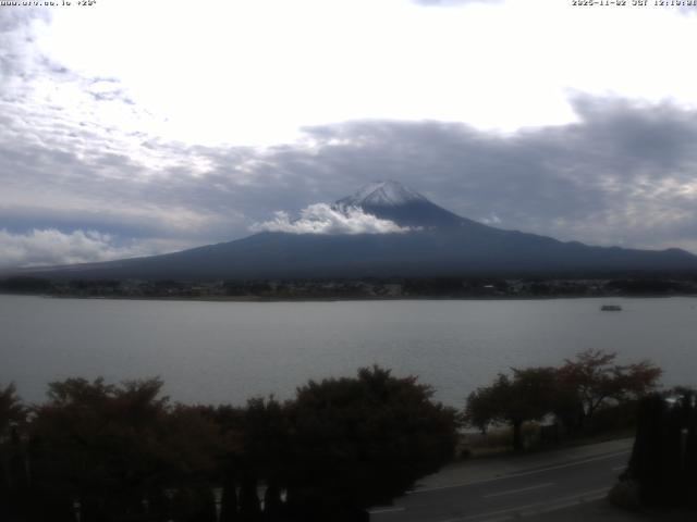 河口湖からの富士山