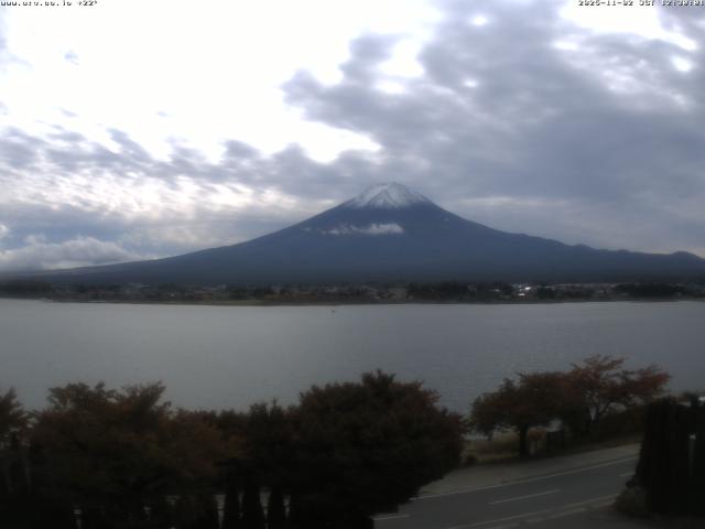 河口湖からの富士山