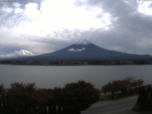 河口湖からの富士山