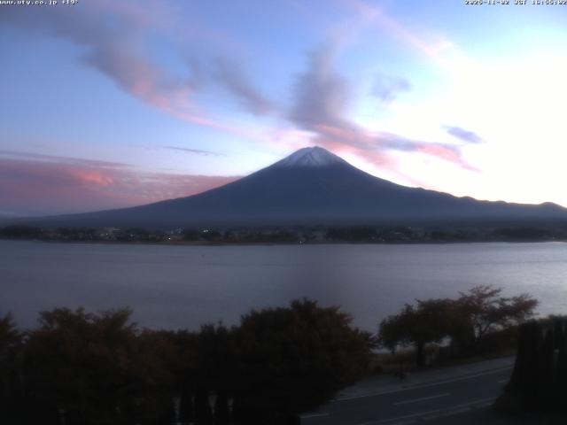 河口湖からの富士山