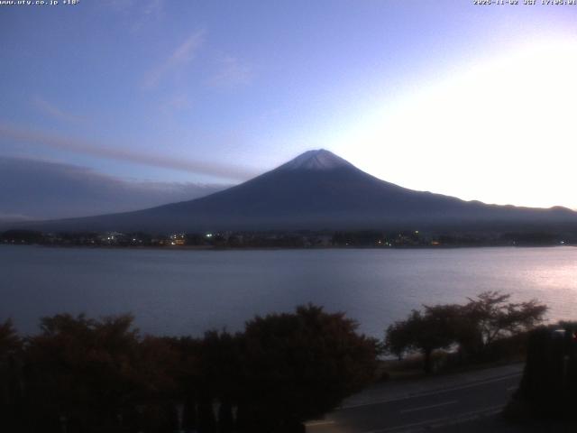 河口湖からの富士山