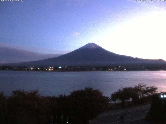 河口湖からの富士山