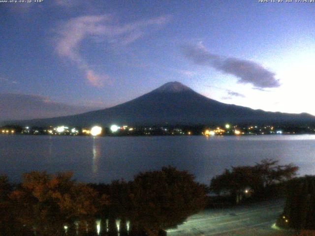 河口湖からの富士山