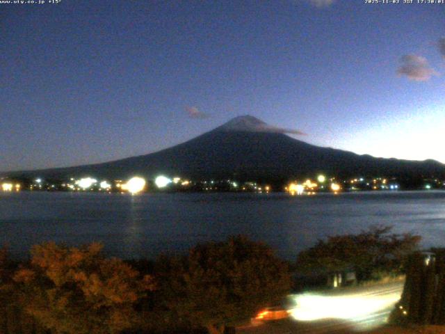 河口湖からの富士山