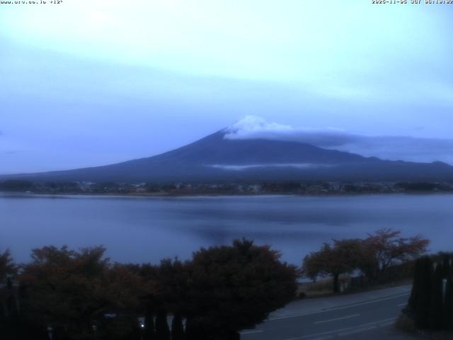 河口湖からの富士山