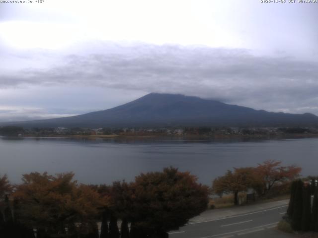 河口湖からの富士山