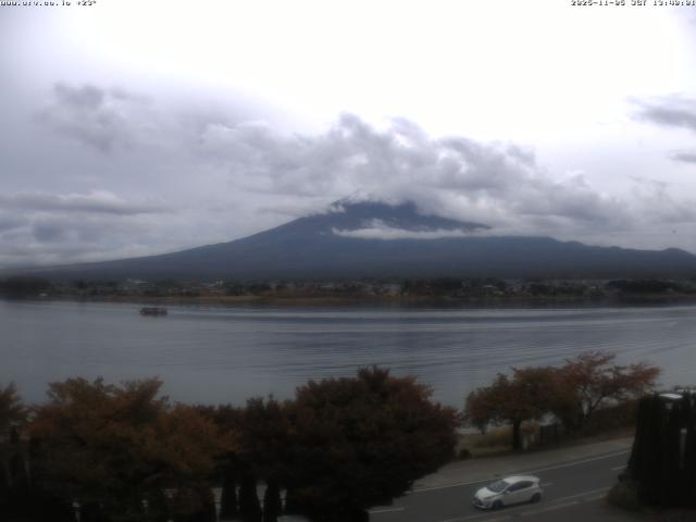 河口湖からの富士山