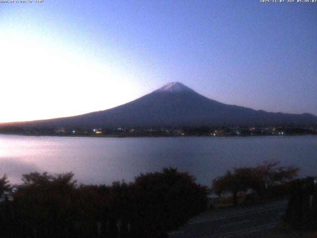 河口湖からの富士山