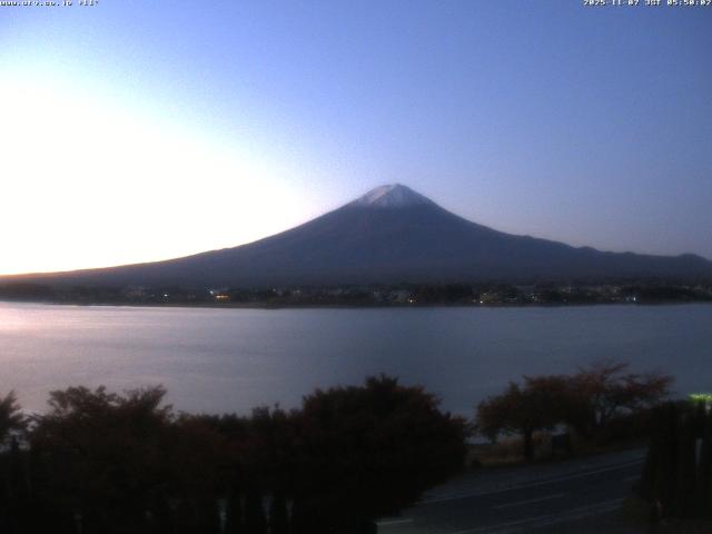 河口湖からの富士山