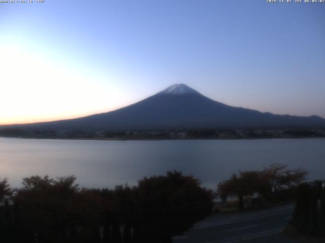 河口湖からの富士山