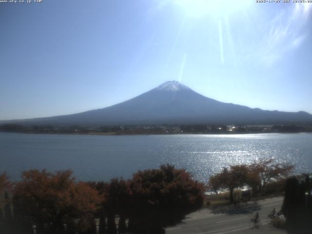 河口湖からの富士山