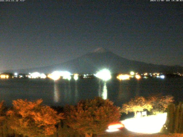 河口湖からの富士山