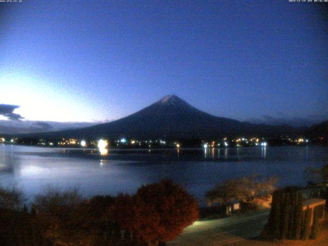 河口湖からの富士山