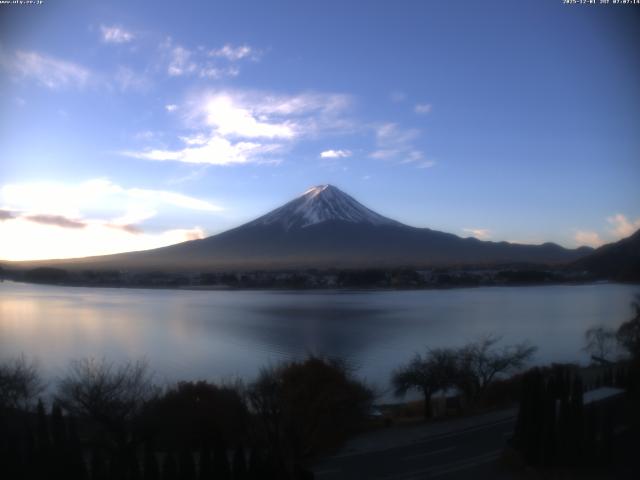 河口湖からの富士山
