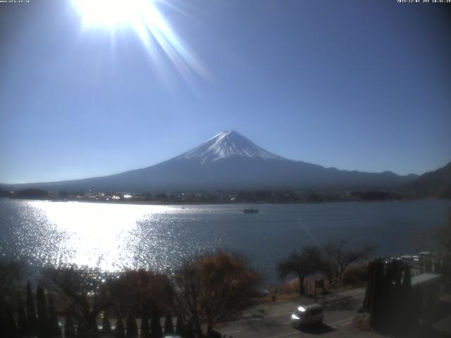 河口湖からの富士山