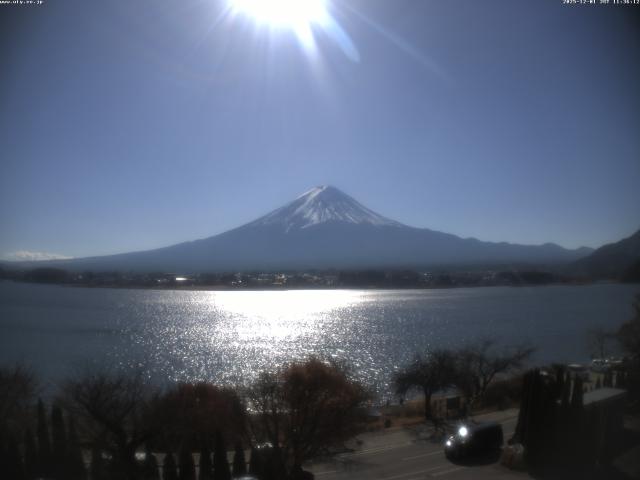 河口湖からの富士山
