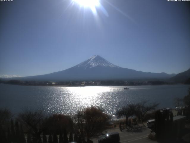 河口湖からの富士山