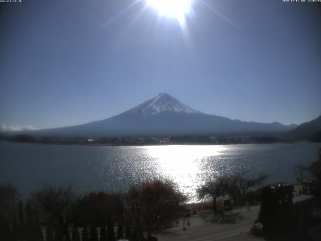 河口湖からの富士山
