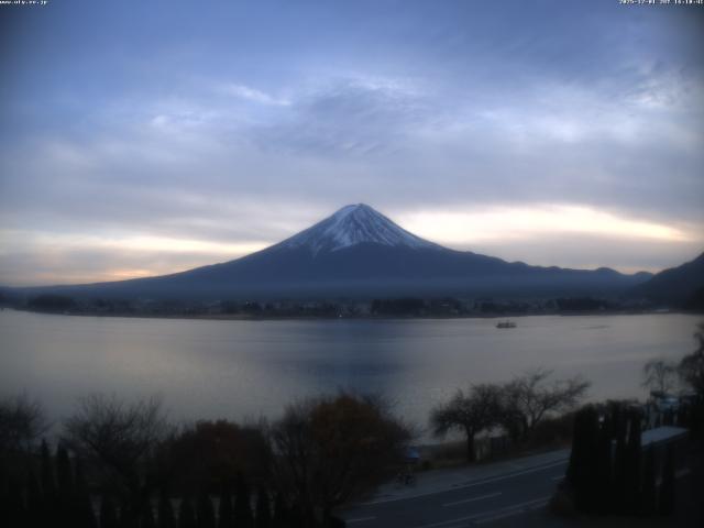河口湖からの富士山
