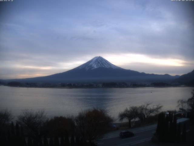 河口湖からの富士山