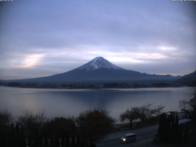 河口湖からの富士山