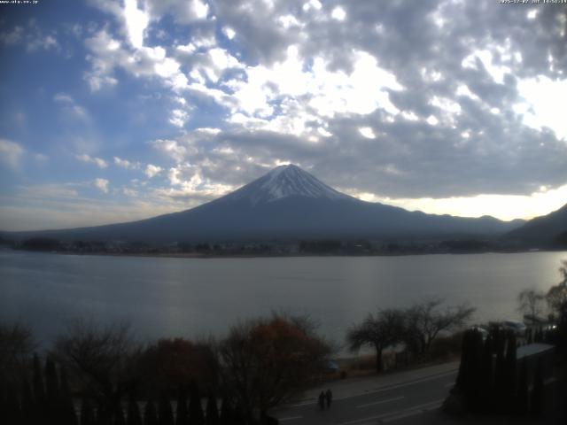 河口湖からの富士山