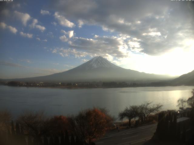 河口湖からの富士山